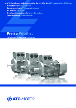 Endkundenpreisliste ATG IE1 IE2 IE3 IE4 Drehstrommotor