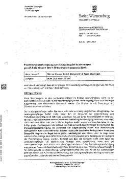 Freistellungsbescheinigung gemäß § 48b Absatz 1 Satz 1