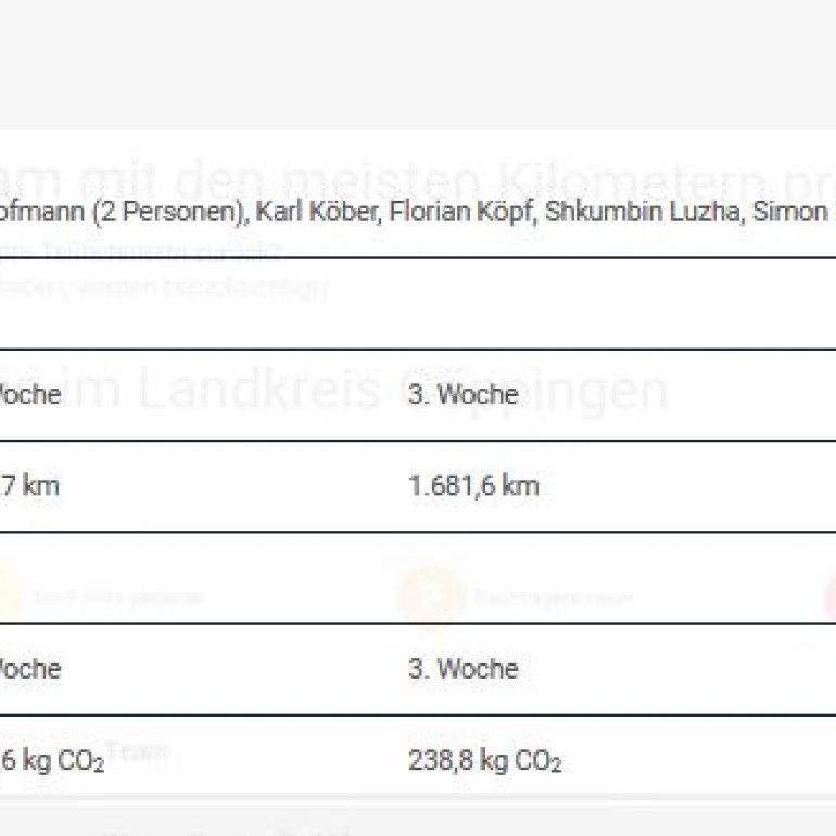 6 Ergebnis pro Woche