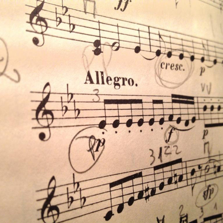 4 Noten Mozart