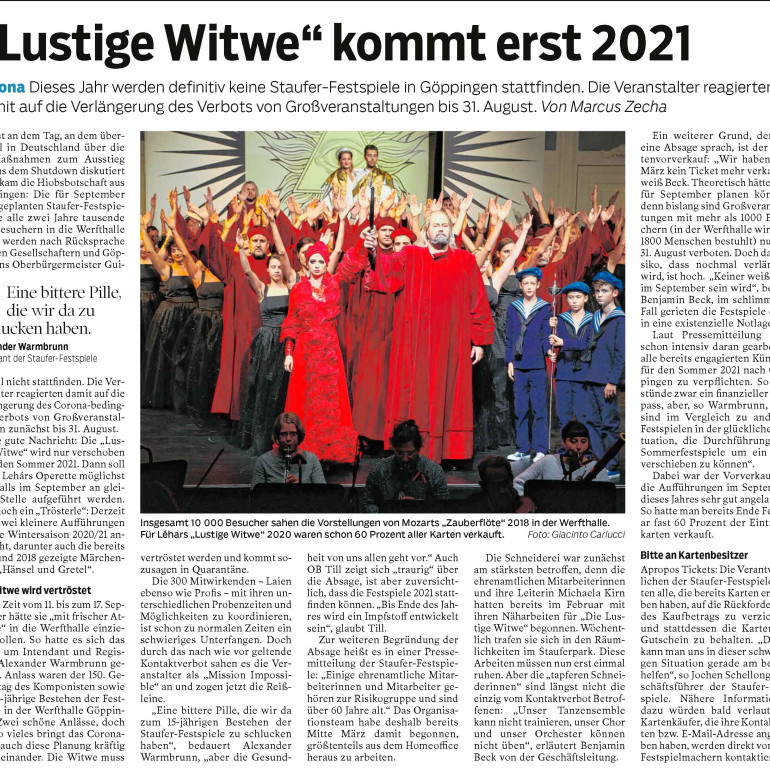 6 Abgesagt StauferFestspiele 2020