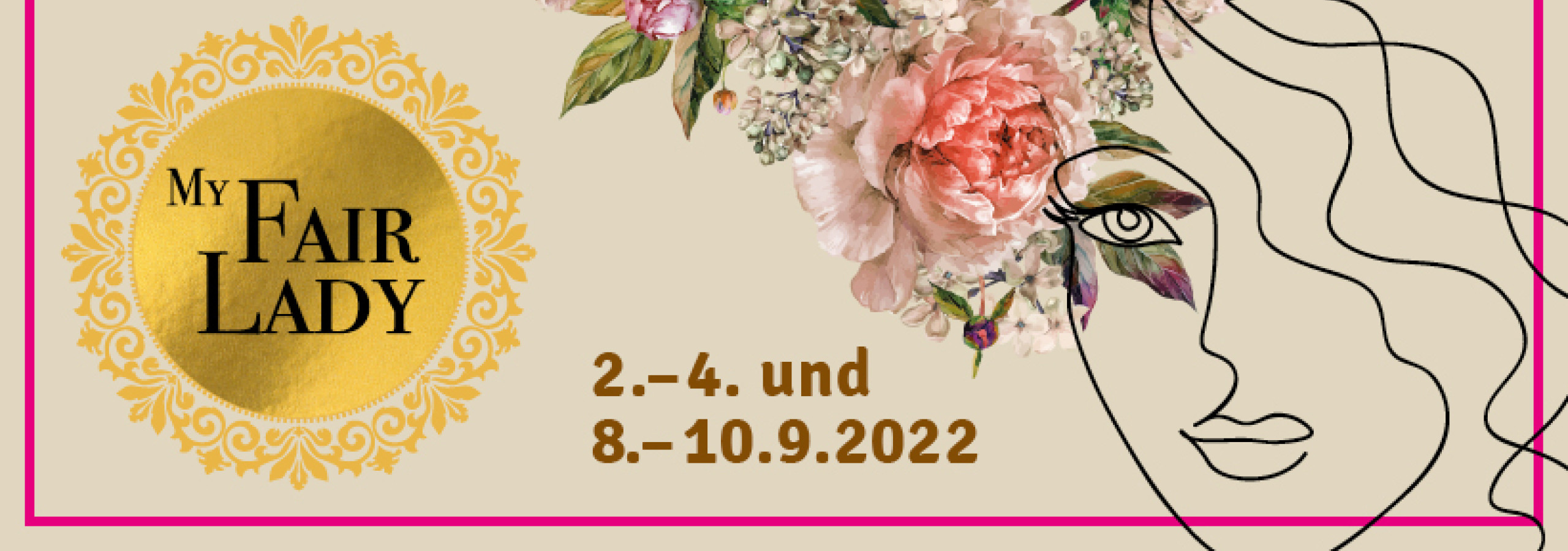 Titel Logo My Fair Lady mit Termin