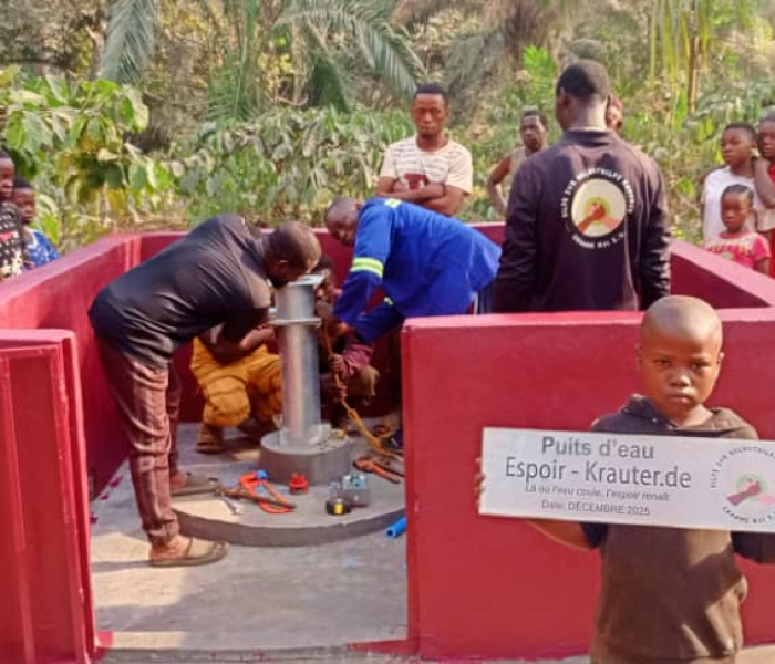 Weiterer Trinkwasserbrunnen in Kamerun