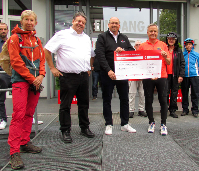 Unterstützung der Benefiz-Radrundfahrt Tour de Kreisle